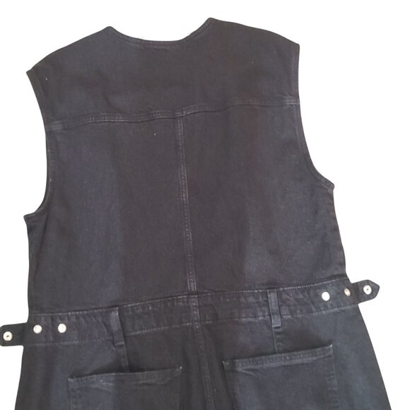 Universal Thread Women's Jumpsuit Sleeveless Zipper Front Fitted Black Size 16 - Picture 7 of 9